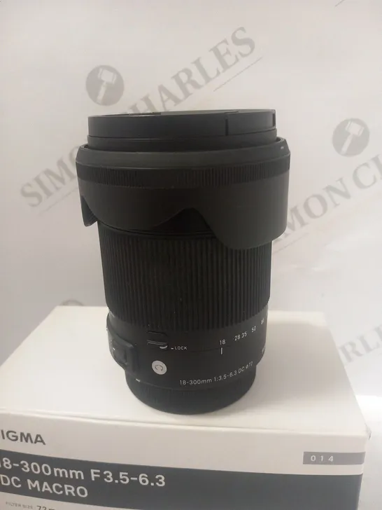 BOXED SIGMA 18-300MM F3.5-6.3 DC MACRO INTERCHANGEABLE LENS