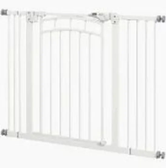 BOXED PAWHUT PRESSURE FIT STAIR GATE, DOG GATE W/ AUTO CLOSING DOOR FOR SMALL, MEDIUM DOG, EASY INSTALLATION, FOR WIDTH 74 TO 100CM