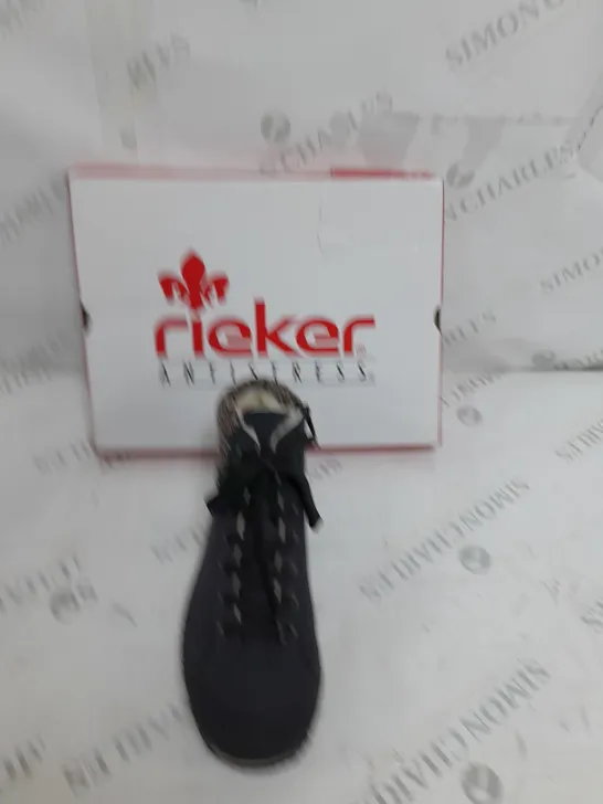 BOXED RIEKER WATER RESISTANT BOOT BLACK SIZE 6