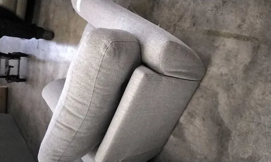 QUALITY DESIGNER GREY FABRIC ARMCHAIR