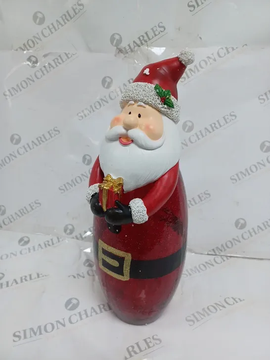 OUTLET FESTIVE PRE-LIT LARGE GLASS CHRISTMAS CHARACTER 