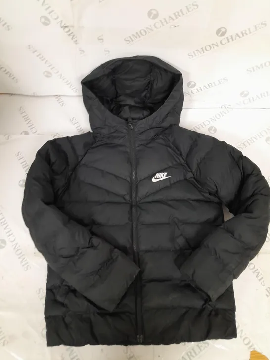 NIKE LOGO ZIPPED PADDED COAT SIZE S