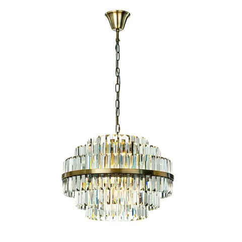 BOXED ANDALUZ 4 - LIGHT MODERN LUXURY 3 - TIER ROUND DIMMABLE CHANDALIER 