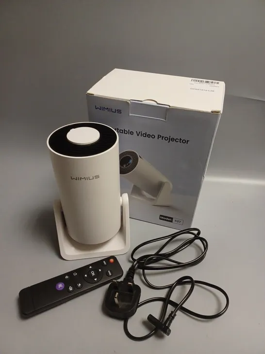 BOXED WIMIUS S27 PORTABLE VIDEO PROJECTOR 