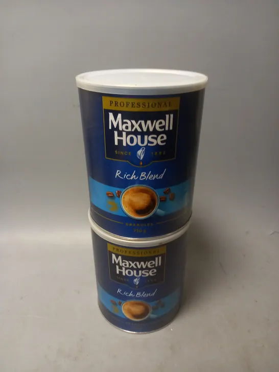 MAXWELL HOUSE RICH BLEND 750G GRANULES X2 