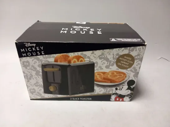 BOXED DISNEY MICKEY MOUSE 2 SLICE TOASTER