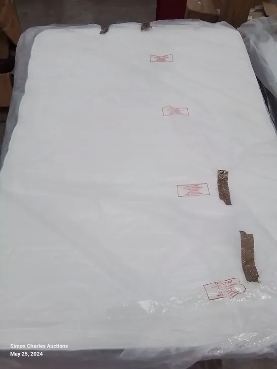 QUALITY BAGGED 4'6" DOUBLE MEMORY FOAM OPEN COIL MATTRESS