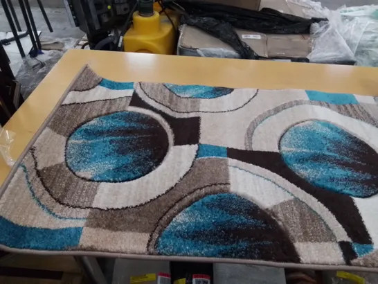 BLUE BEIGE BROWN RUG