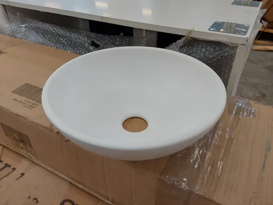 BOXED SMALL ROUND SINK BOWL - WHITE