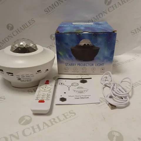 BOXED  STARRY PROJECTOR LIGHT WITH REMOTE CONTROL - WHITE