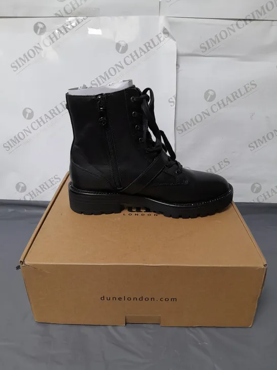 DUNE LONDON LADIES BLACK ANKLE BOOTS SIZE 7