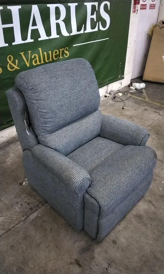 QUALITY BRITISH DESIGNED & MANUFACTURED G PLAN ARMCHAIR DARK GREY FABRIC 