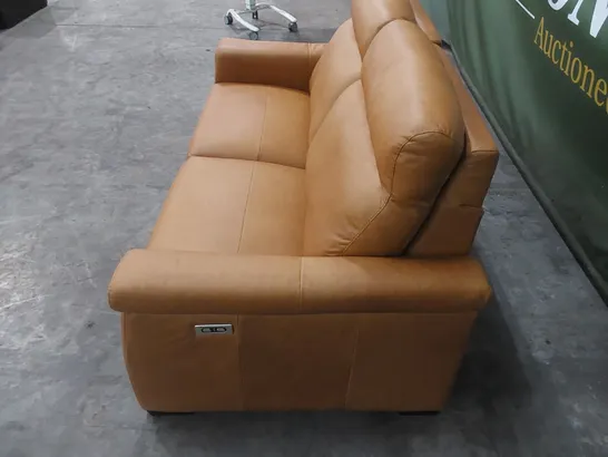 QUALITY DESIGNER ITALIAN MADE ADRIANO 3 SEATER ELECTRIC RECLINER LEATHER UPHOLSTERED SOFA 