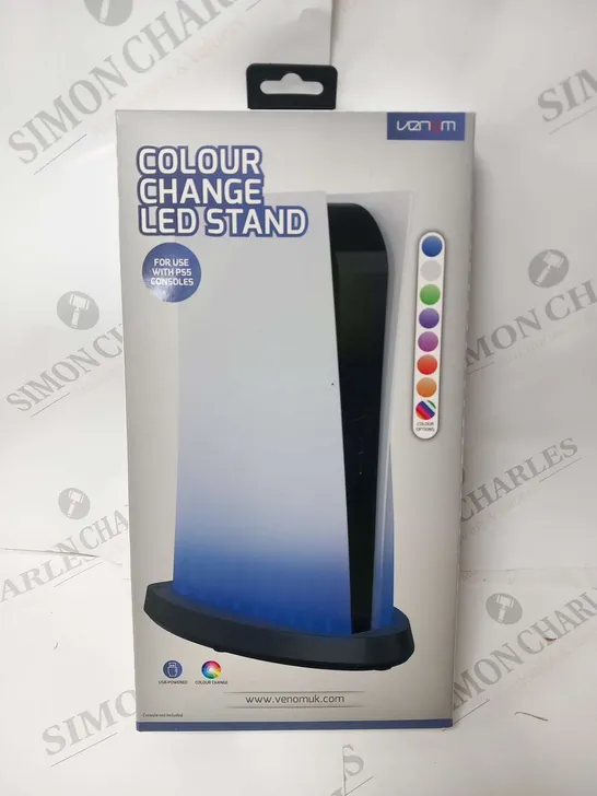 BOXED VENOM COLOUR CHANGE LED STAND FOR USE WITH PS5 CONTROLLERS