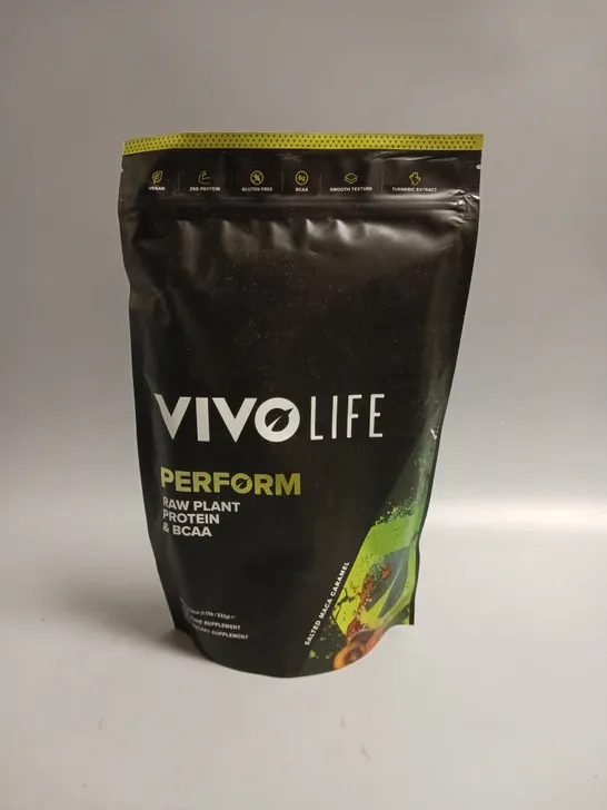 VIVOLIVE RAW PLANT PROTEIN & BCAA IN SALTED MACA CARAMEL 532G