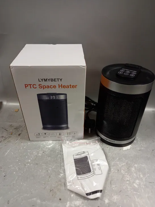 BOXED LYMBETY PTC SPACE HEATER IN BLACK