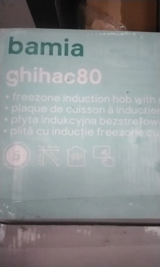 BOXED BAMIA GHIHAC80 FREEZONE INDUCTION HOB WITH AUTOMATED CONNECTIVITY 