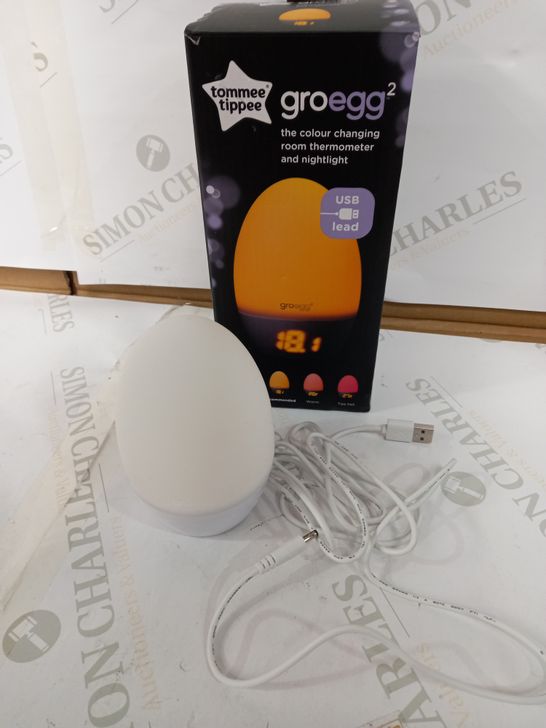 TOMMEE TIPPEE GROEGG2 COLOUR CHANGING ROOM THERMOMETER AND NIGHTLIGHT 