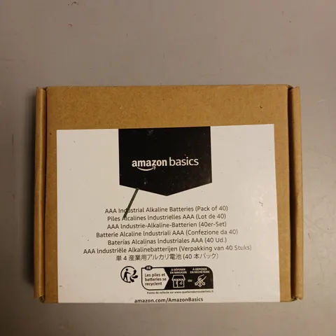 BOXED AMAZON BASICS INDUSTRIAL ALKALINE BATTERIES PACK OF 40
