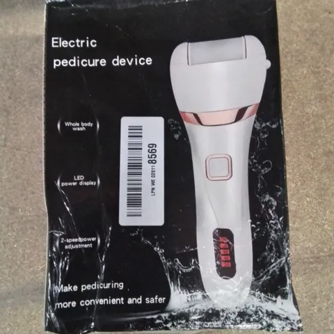 BOXED ELECTRONIC PEDICURE DEVICE