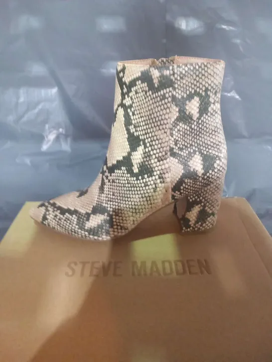 BOXED STEVE MADDEN NADALIE BEIGE COMBO SYNTHETIC SIZE 8