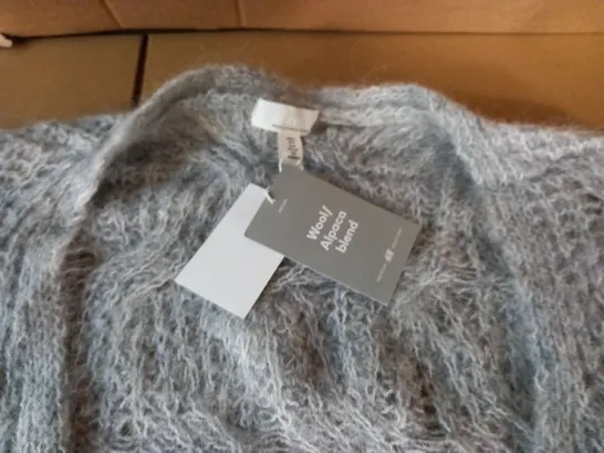 H&M WOOL/ALPACA BLEND GREY KNIT JUMPER - EUR S