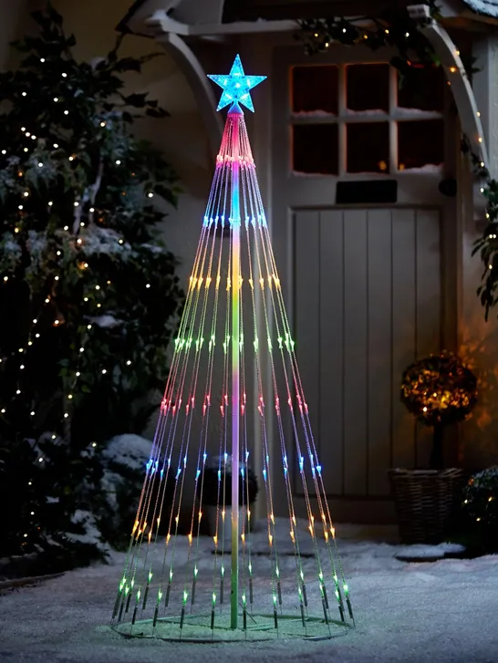 8" MULTIFUNCTIONAL WATERFALL OUTDOOR TREE LIGHT RRP £89.99