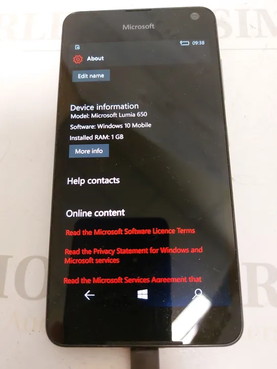 MICROSOFT LUMIA 650