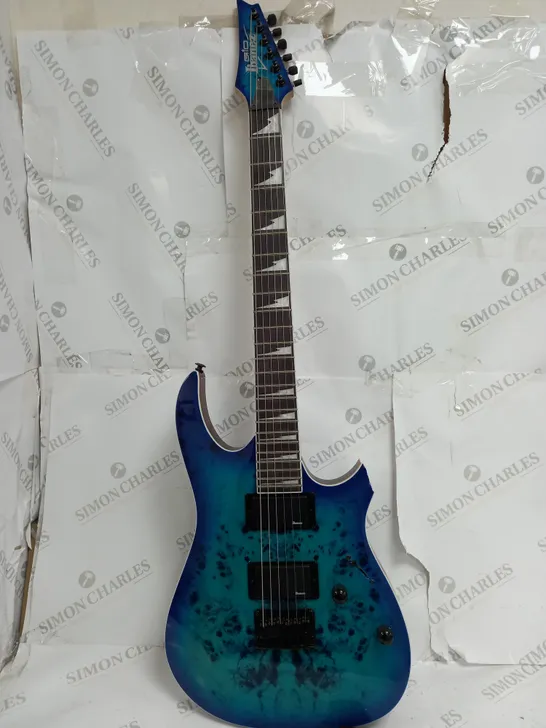 BLUE SIX STRING ELECTRIC GUITAR