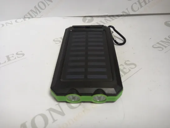 SOLAR POWERBANK WITH FLASHLIGHT AND COMPASS