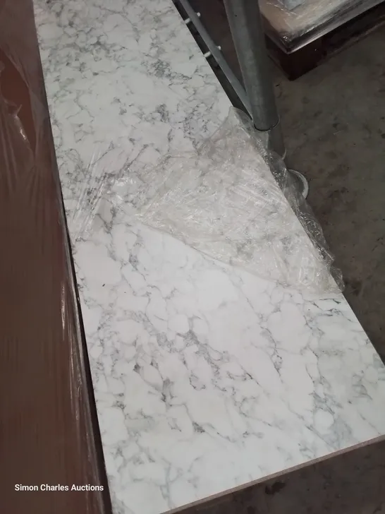 3M WHITE MARBLE EFFECT LAMINATE WORKTOP