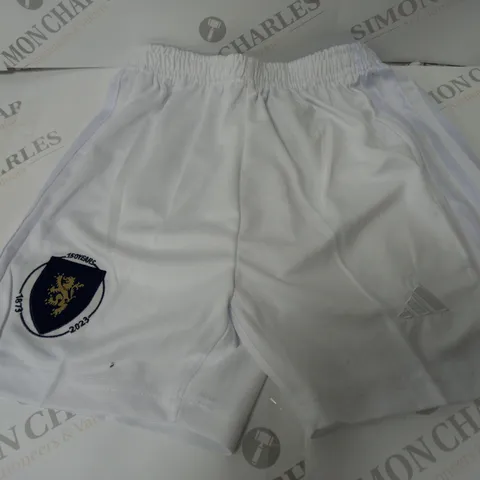 ADIDAS SCOTLAND 150 YEARS FOOTBALL SHORTS - SIZE 22