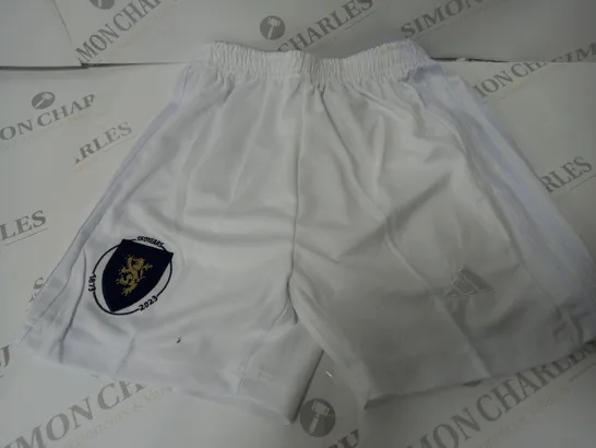 ADIDAS SCOTLAND 150 YEARS FOOTBALL SHORTS - SIZE 22