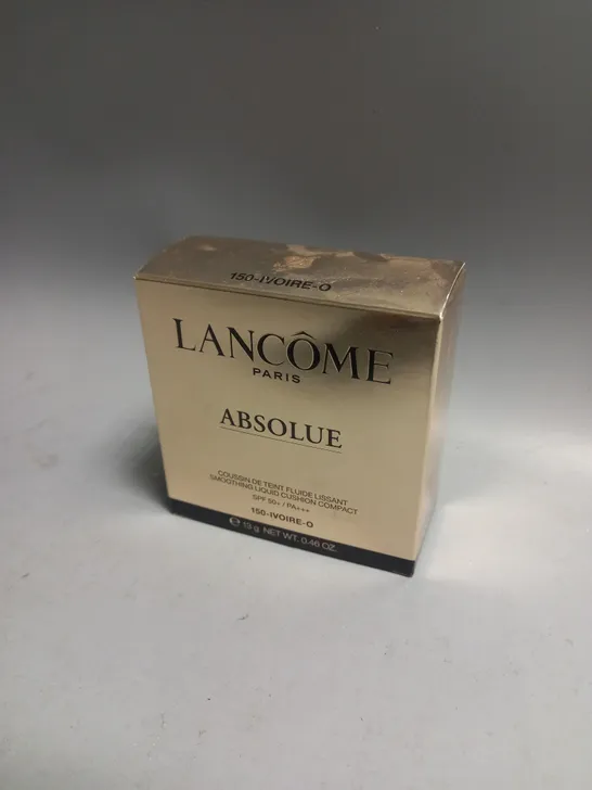 BOXED LANCOME ABSOLUE SMOOTHING LIQUID CUSHION COMPACT SPF 50 150-IVOIRE-O 13G