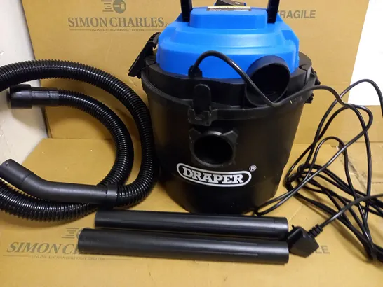 DRAPER 90107 230V 1250W 15L WET AND DRY VACUUM CLEANER