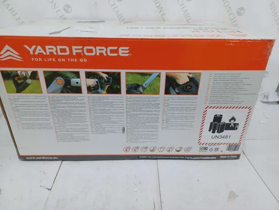 BOXED YARD FORCE IFLEX 12V MOWER & GRASS TRIMMER 