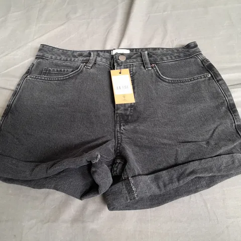 BUSH DENIM SHORTS WASHED BLACK 6