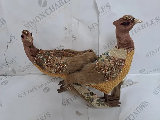 ALISON CORK SET OF 2 VINTAGE STYLE PHEASANTS