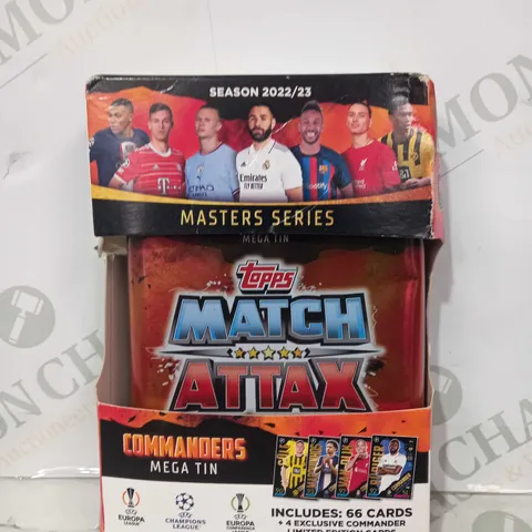 TOPPS MATCH ATTAX MASTERS SERIES COMMANDERS MEGA TIN