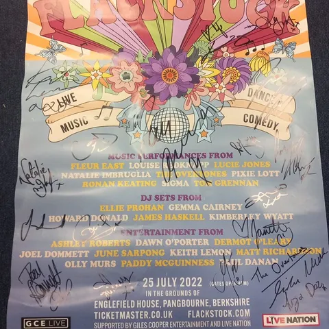 FLACKSTOCK SIGNED EVENT POSTER