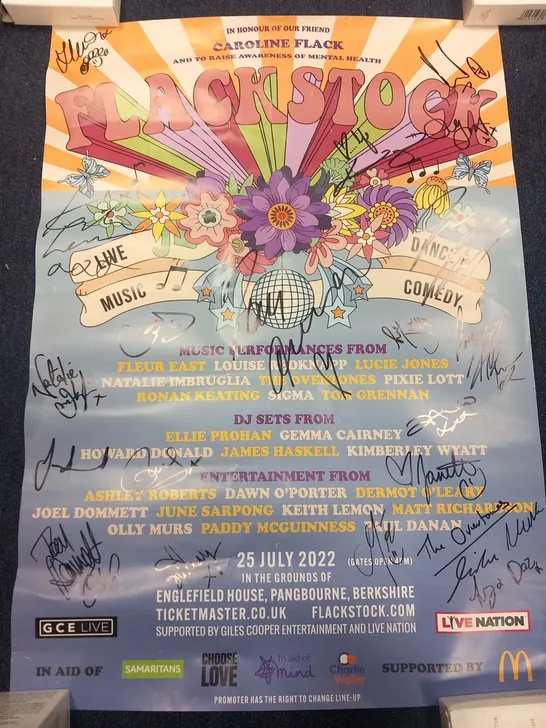 FLACKSTOCK SIGNED EVENT POSTER