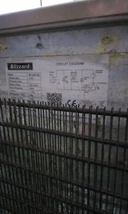 BLIZZARD BZ-UCR140 FREEZER