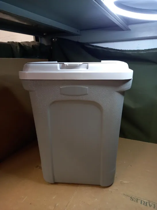 GREY PLASTIC KITCHEN BIN 