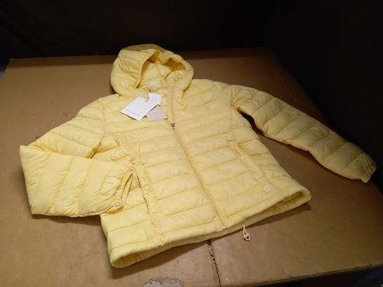 PULL & BEAR PADDED LIGHT YELLOW JACKET - EUR M