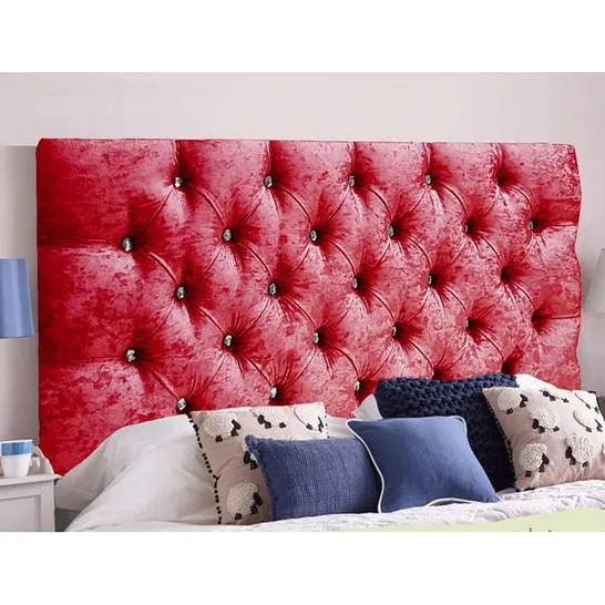 BAGGED ESTERS UPHOLSTERED 125CM HEADBOARD FOR A 4FT BED