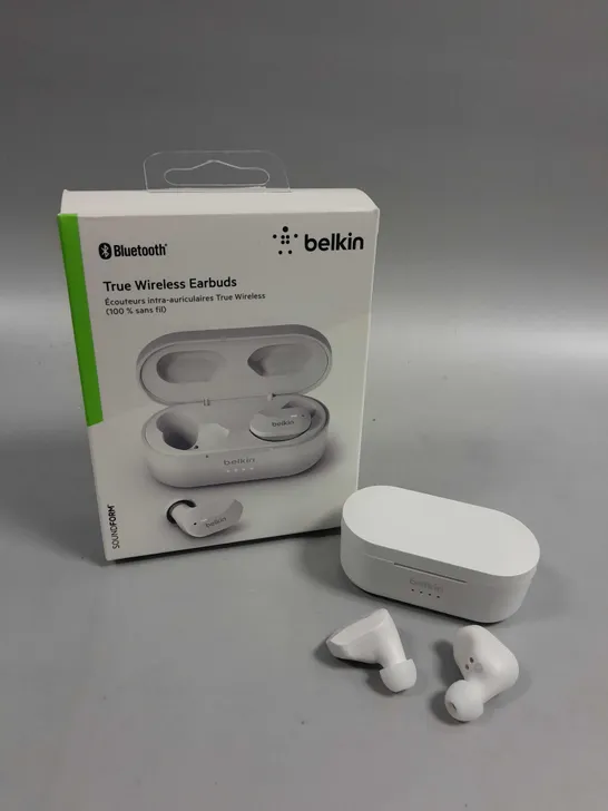 BOXED BELKIN SOUNDFORM TRUE WIRELESS EARPHONES 