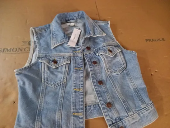 TOPSHOP DENIM VEST - UK 10