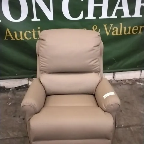 QUALITY BRITISH DESIGNED & MANUFACTURED G PLAN NEWMARKET ARMCHAIR CAMBRIDGE TAUPE LEATHER 