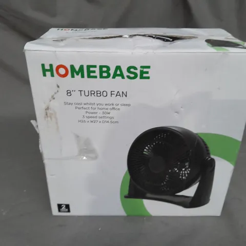 BOXED HOMEBASE 8" TURBO FAN