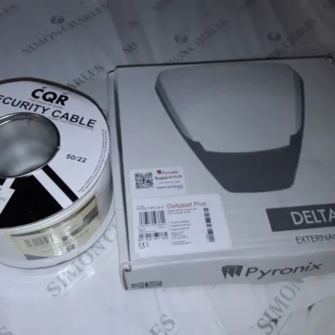 PYRONIX DELTABELL PLUS EXTERNAL SOUNDER AND CABLE